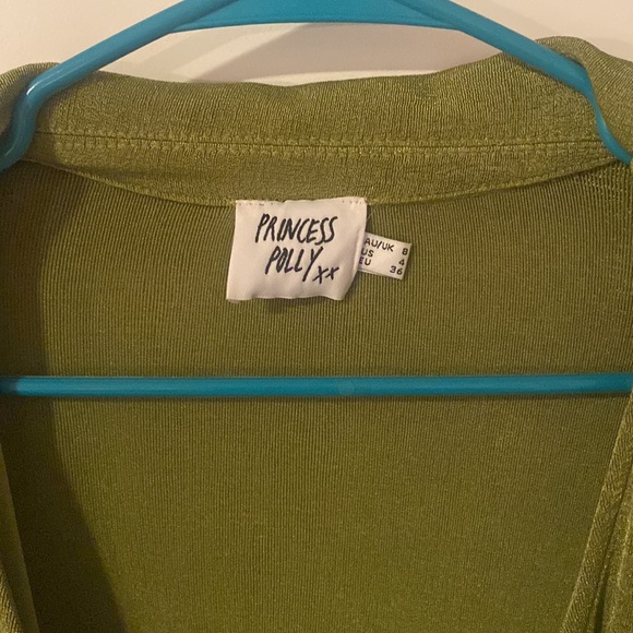 Green Wrap Dress - Picture 3 of 4